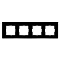 Artline 92192274 Novella Cam Düz Siyah Dörtlü Çerçeve - 1