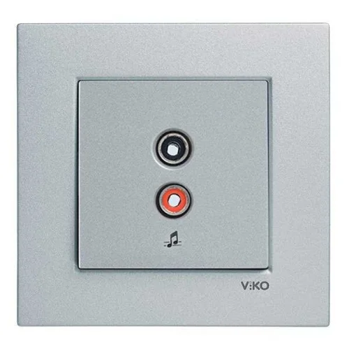 Artline 92605037 Novella/Trenda Gümüş Müzik Yayın Prizi Kapak (Mekanizma Hariç) - 1