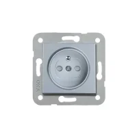 Artline 92605045 Novella/Trenda Gümüş Ups Priz Çocuk Korumalı Kapak (Mekanizma Hariç) - 1