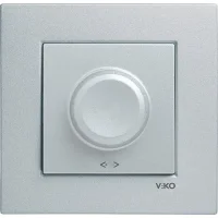 Artline 92605084 Novella/Trenda Gümüş Pr0 Dimmer/1-10V Düğme/Kapak (Mekanizma Hariç) - 1