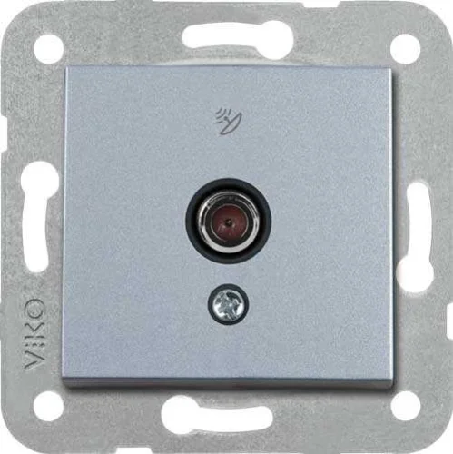 Artline 92605097 Novella/Trenda Gümüş F Konnektör Uydu Prizi Kapak (Mekanizma Hariç) - 1