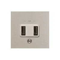 Artline 92605109 Novella/Trenda Saten Usb Priz Kapak 5V-2A (Mekanizma Hariç) - 1