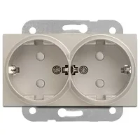 Artline 92605158 Novella/Trenda Saten İkili Topraklı Priz Çocuk Korumalı Kapak (Mekanizma Hariç) - 1