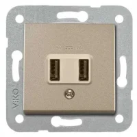 Artline 92605209 Novella/Trenda Bronz Usb Priz Kapak 5V-2A (Mekanizma Hariç) - 1