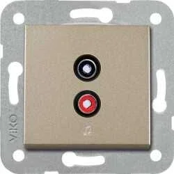 Artline 92605237 Novella/Trenda Bronz Müzik Yayın Prizi Kapak (Mekanizma Hariç) - 1