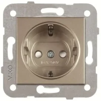 Artline 92605242 Novella/Trenda Bronz Topraklı Priz Çocuk Korumalı Kapak (Mekanizma Hariç) - 1