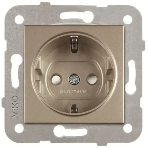 Artline 92605242 Novella/Trenda Bronz Topraklı Priz Çocuk Korumalı Kapak (Mekanizma Hariç) - 1