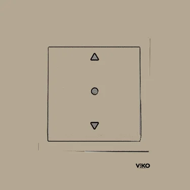 Artline 92605272 Novella/Trenda Bronz Tek Düğmeli Jaluzi Düğme - 1