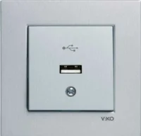 Artline 92605315 Novella/Trenda Antrasit Usb Konnektör Kapak (Mekanizma Hariç) - 1