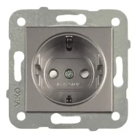 Artline 92605342 Novella/Trenda Antrasit Topraklı Priz Çocuk Korumalı Kapak (Mekanizma Hariç) - 1