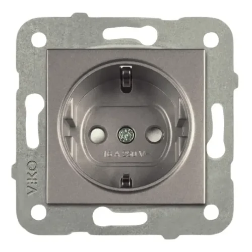 Artline 92605342 Novella/Trenda Antrasit Topraklı Priz Çocuk Korumalı Kapak (Mekanizma Hariç) - 1