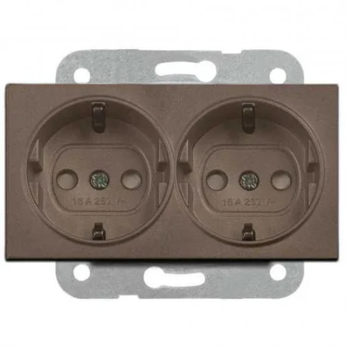 Artline 92605358 Novella/Trenda Antrasit İkili Topraklı Priz Çocuk Korumalı Kapak (Mekanizma Hariç) - 1