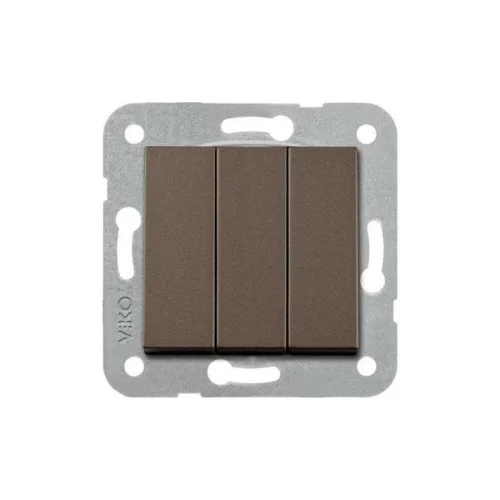 Artline 92605368 Novella/Trenda Antrasit Üçlü Anahtar Düğme - 1