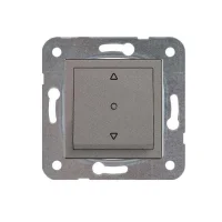 Artline 92605472 Novella/Trenda Füme Tek Düğmeli Jaluzi Düğme - 1