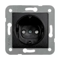 Artline 92605542 Novella/Trenda Siyah Topraklı Priz Çocuk Korumalı Kapak (Mekanizma Hariç) - 1