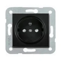 Artline 92605545 Novella/Trenda Siyah Ups Priz Çocuk Korumalı Kapak (Mekanizma Hariç) - 1