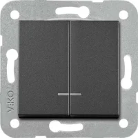 Artline 92605550 Novella/Trenda Siyah Işıklı Komütatör Düğme - 1