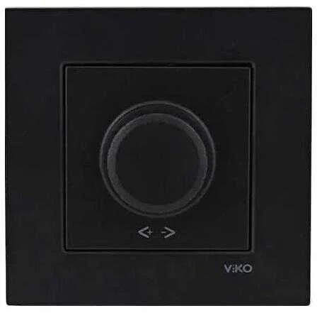 Artline 92605584 Novella/Trenda Siyah Pr0 Dimmer/1-10V Düğme/Kapak (Mekanizma Hariç) - 1