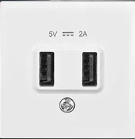 Artline 92605609 Novella/Trenda Met Beyaz Usb Priz Kapak 5V-2A (Mekanizma Hariç) - 1