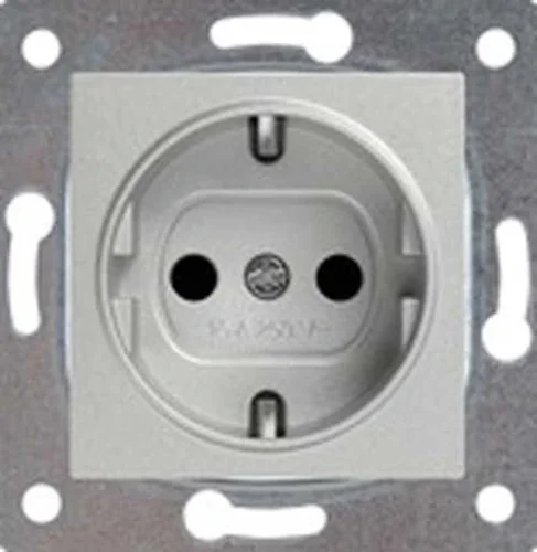 Artline 92605642 Novella/Trenda Met Beyaz Topraklı Priz Çocuk Korumalı Kapak (Mekanizma Hariç) - 1