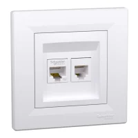 Schneider Electric EPH4900121 Asfora Beyaz Renk Asfora RJ11 + RJ45 Cat5e - 1