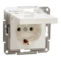 Schneider Electric EPH3170123 Asfora Kapaklı Topraklı Priz 16A Krem Renk - Çerçevesiz - 1