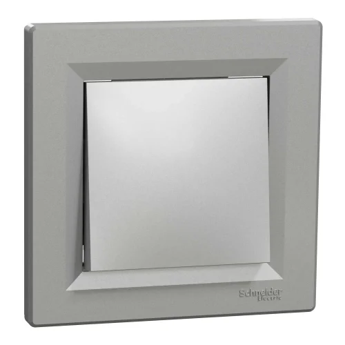 Schneider Electric EPH0100161 Asfora Plus Anahtar Alüminyum Renk - Çerçevesiz - 1