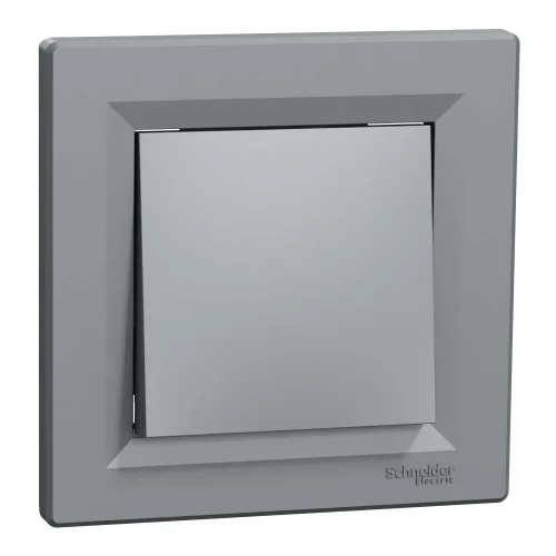 Schneider Electric EPH0100162 Asfora Plus Anahtar Çelik Renk - Çerçevesiz - 1