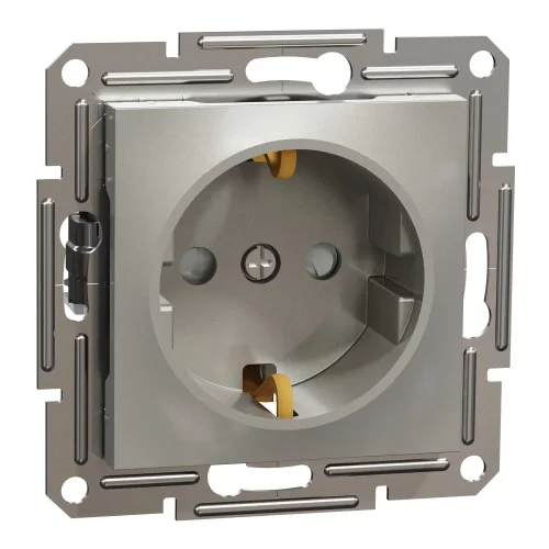 Schneider Electric EPH2900269 Asfora Plus Çocuk Korumalı Topraklı Priz 16A Bronz Renk - Çerçevesiz - 1