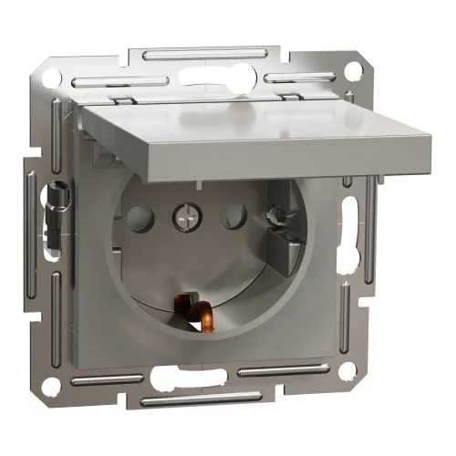 Schneider Electric EPH3100169 Asfora Plus Kapaklı Topraklı Priz 16A Bronz Renk - Çerçevesiz - 1