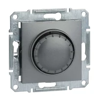 Schneider Electric EPH5401162 Asfora Plus Ses Potansiyometresi Çelik Renk - Çerçevesiz - 1