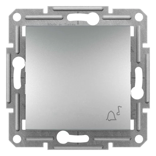 Schneider Electric EPH0800161 Asfora Plus Zil İşaretli Liht Buton Alüminyum Renk - Çerçevesiz - 1