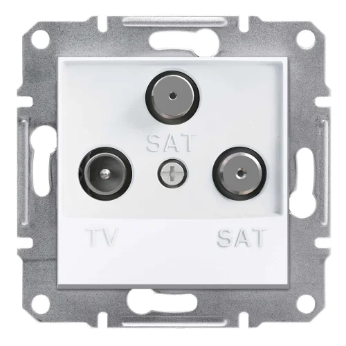 Schneider Electric EPH3670121 Asfora Sonlu Tv/Sat/Sat Prizi 1Db Beyaz Renk - Çerçevesiz - 1