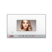 Audio 1180 Mekanik Butonlu (Beyaz Cam - Beyaz Gövde - Beyaz Çıtalı) 4.3” Slim Bas-Konuş Görüntülü Diafon - 1