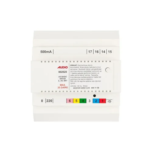 Audio 2020 AS 202 Kapıcısız Çift Zilli 2 Melodili Basic Santral - 1