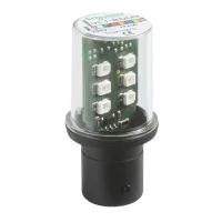 Schneider Electric DL1BDM3 Ba15D Tabanlı Korumalı Led Ampul - Sabit - Yeşil - 230 V - 1
