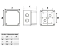 Bemis BB1-1131-0053 Opak Vidalı Kapak IP44 Plastik Buat (110x110x100) - BEMİS (1)