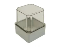 Bemis BB2-0521-0066 Şeffaf Vidalı Kapak IP67 Plastik Buat 120x120x140 - 1