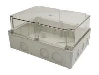 Bemis BB2-0721-0063 Şeffaf Vidalı Kapak IP44 Plastik Buat 220x300x140 - 1