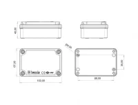 Bemis BB3-2113-1017 Alüminyum Kapak IP67 Alüminyum Buat (65x100x40) - 2