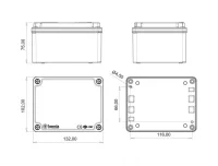 Bemis BB3-2123-1107 Alüminyum Kapak IP67 Alüminyum Buat (100x130x75) - BEMİS (1)