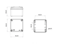 Bemis BB3-2131-0087 Alüminyum Kapak IP67 Alüminyum Buat (80x80x60) - BEMİS (1)