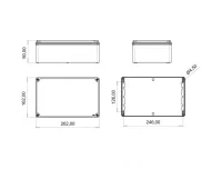 Bemis BB3-2153-1047 Alüminyum Kapak IP67 Alüminyum Buat (160x260x90) - BEMİS (1)