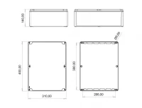 Bemis BB3-2190-1067 Alüminyum Kapak IP67 Alüminyum Buat (230x330x140) (Menteşeli) - BEMİS (1)