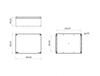 Bemis BB3-2931-0047 Alüminyum Kapak IP67 Alüminyum Buat (190x250x90) - BEMİS (1)