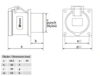 Bemis BC1-1102-2414 CEE Norm IP44 24V Makine Priz (Tek Parça) - BEMİS (1)