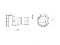 Bemis BC1-1103-7312 CEE Norm IP67 24V Uzatma Priz - BEMİS (1)