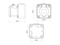 Bemis BC1-1403-2510 CEE Norm IP44 220V-250V Duvar Priz - BEMİS (1)