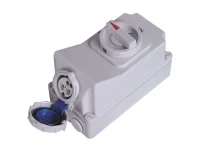 Bemis BC1-1403-7540 CEE Norm IP67 3/16A İnterlock 90° Eğik Duvar Priz - 1