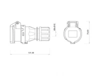 Bemis BC1-3102-2312 CEE Norm IP44 32A Uzatma Priz - BEMİS (1)